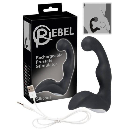 Rebel - Akku-Prostata-Vibrator (schwarz)