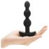 b-Vibe - Dreifach Perlen Analdildo mit Akku (Schwarz)