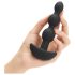 b-Vibe - Dreifach Perlen Analdildo mit Akku (Schwarz)