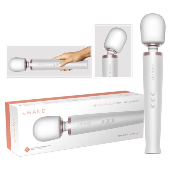 le Wand - exklusiver, akkubetriebener Massager Vibrator (Weiß)