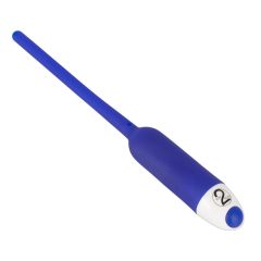   You2Toys - DILATOR - hohler Silikon Harnröhrenvibrator - blau (7mm)