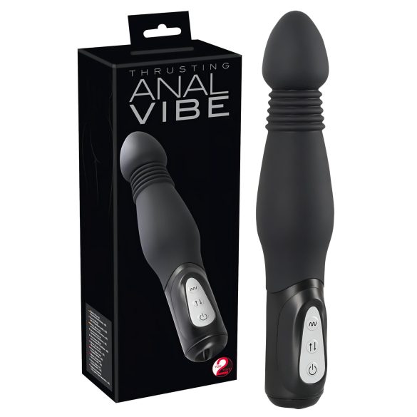 You2Toys - Anal Vibe - Stoßender Anal-Vibrator (schwarz)