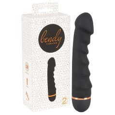 You2Toys - Bendy Ripple - geriffelter Vibrator (schwarz)