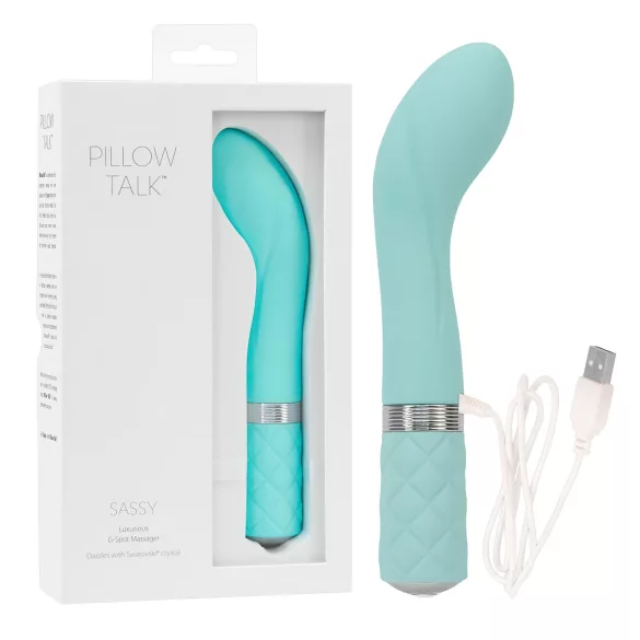 Pillow Talk Sassy - G-Punkt Vibrator mit Akku (türkis)