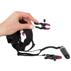   Bad Kitty - Vaginalpinzette mit weiblichem Vibrator - lila-schwarz (S-L)