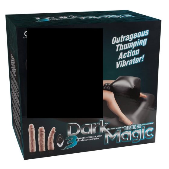 Dark Magic - batteriebetriebenes Sex-Maschine-Bett (schwarz)