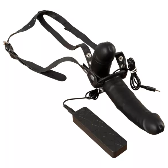 Double Thruster - anlegbarer Doppelvibrator (schwarz)