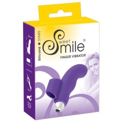 SMILE Finger - gewellter Silikon-Finger-Vibrator (lila)