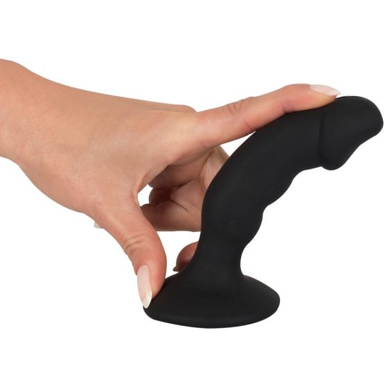 Black Velvet - aufladbarer, penisförmiger Analvibrator (schwarz)