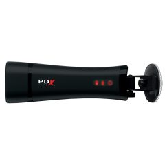   PDX Super Stroker - akkubetriebene, vibrierende, stöhnende Taschenmuschi (natur-schwarz)