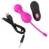 SMILE Love Balls - Wiederaufladbares, Funk Vibrations-Ei (Pink)
