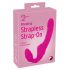 Double2Teaser - anpassbarer Vibrator ohne Riemen (pink)