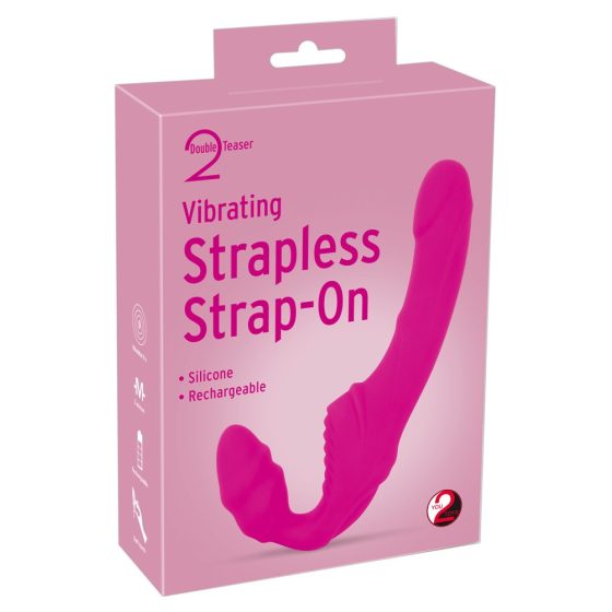 Doppel2Teaser - Strapless aufsteckbarer Vibrator (rosa)