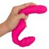 Double2Teaser - anpassbarer Vibrator ohne Riemen (pink)