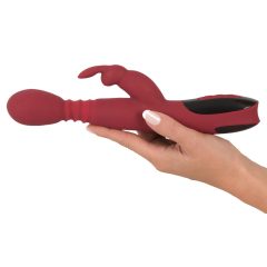   You2Toys Massager - stoßende, rotierende, wärmende G-Punkt-Vibrator (rot)