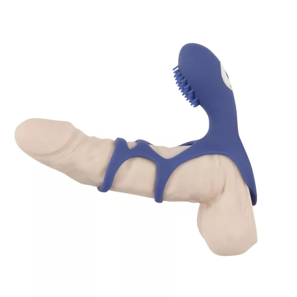 SMILE Couple - Wiederaufladbarer Vibrations-Paar-Ring (Blau)