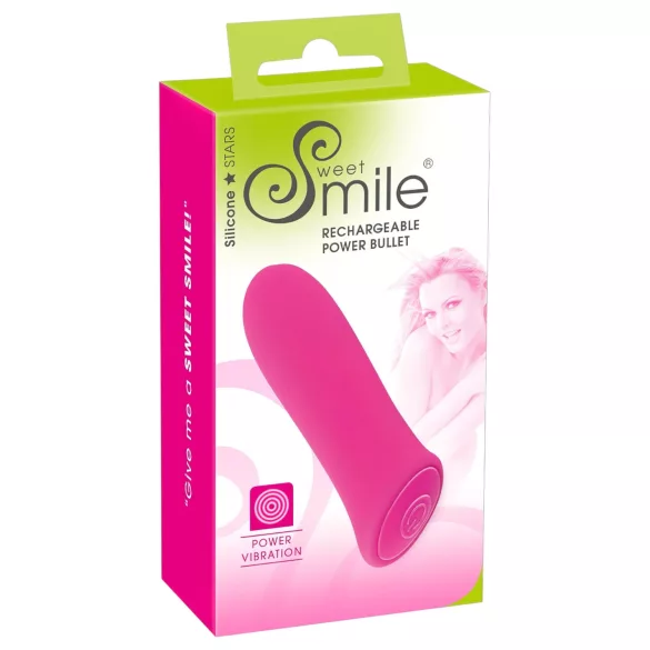 SMILE Power Bullet - Akku Mini Vibrator in Pink, extra stark