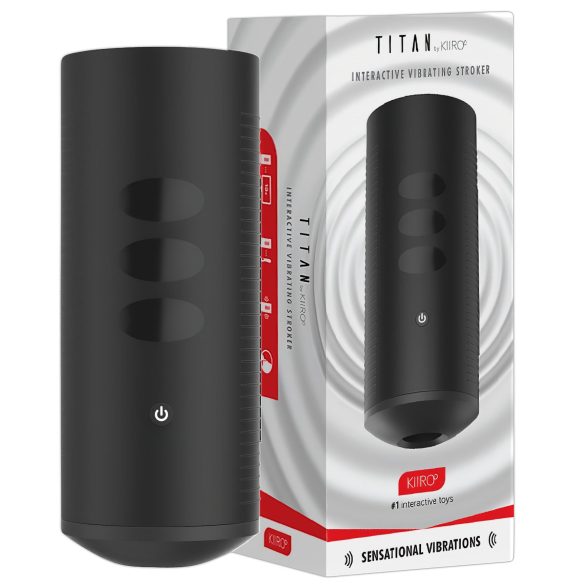 Kiiroo Titan Interactive - Wiederaufladbarer Masturbator (Schwarz)