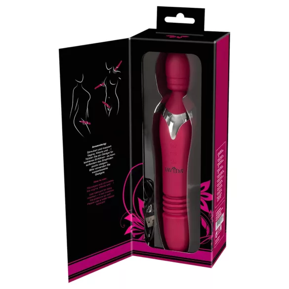 Javida Thrusting - 3-in-1 Massagevibrator (rot)