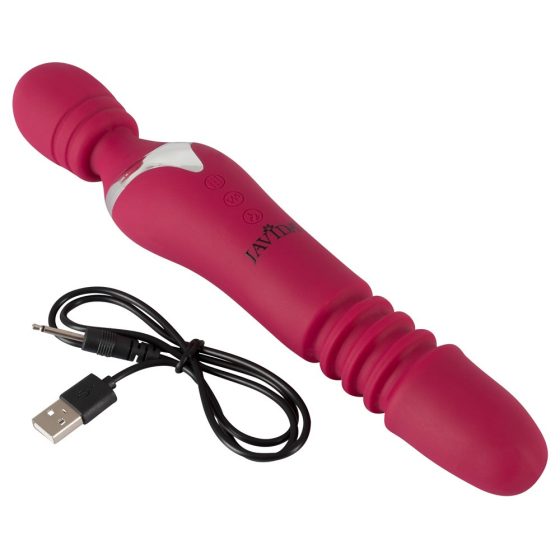 Javida Thrusting - 3in1 Massage Vibrator (Rot)