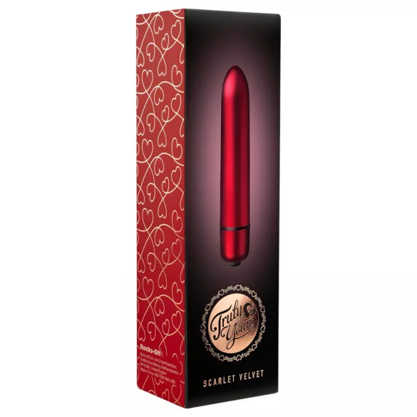 Scarlet Velvet - Mini Lippenstift Vibrator (10 Modi) - Rot