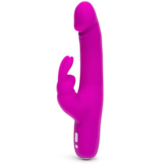 Happyrabbit Realistic Slim - wasserdichter, wiederaufladbarer Vibrator mit Zauberstab (lila)