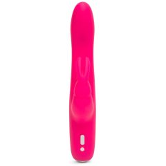   Happyrabbit Curve Slim - wasserdichter, wiederaufladbarer Vibrator mit Zauberstab (pink)