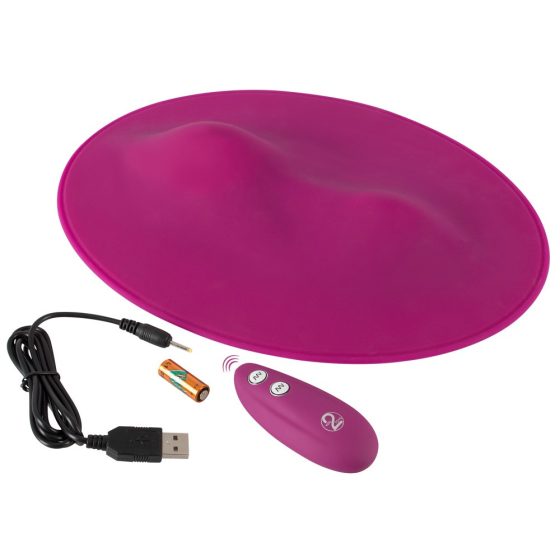 VibePad - akkubetriebenes, zweimotoriges, drahtloses Kissen-Vibrator (lila)