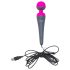 PalmPower Wand - Vibrator mit Powerbank (Pink-Grau)