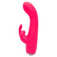   Happyrabbit Mini Rabbit - wasserdichter, wiederaufladbarer Vibrator mit Kitzelhebel (pink)