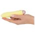 Cuties Mini Yellow - wiederaufladbarer Silikon-Stabvibrator (gelb)