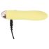Cuties Mini Yellow - wiederaufladbarer Silikon-Stabvibrator (gelb)