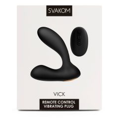   Svakom Vick - wasserdichter Prostata- und G-Punkt-Vibrator (schwarz)