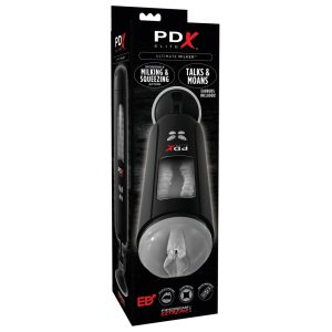 PDX Ultimate Milker - Akkubetriebener Penis-Melker Pussy Masturbator (schwarz)