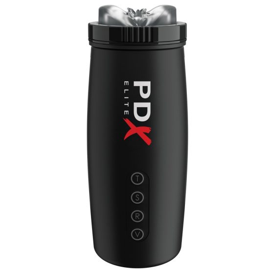 PDX Elite Moto Bator 2 - saugende, auf- und abbewegende, vibrierende Künstliche Vagina (schwarz)