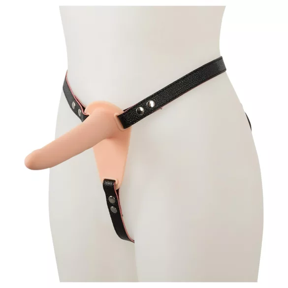 You2Toys - Strap-On - Wiederaufladbarer, Hautfarbener Vibrator zum Anschnallen