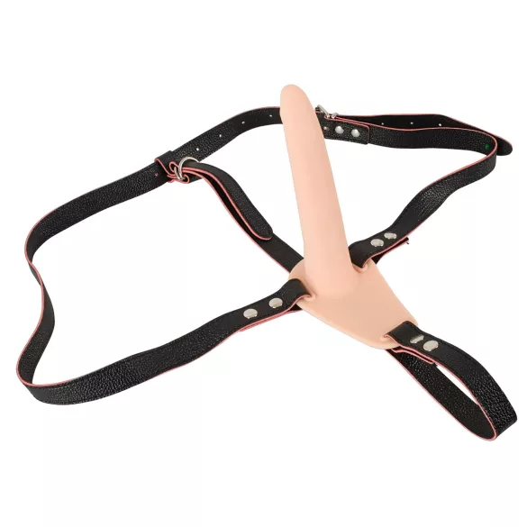 You2Toys - Strap-On - Wiederaufladbarer, Hautfarbener Vibrator zum Anschnallen