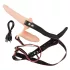 You2Toys - Strap-On - anlegbarer Doppelvibrator (natur)