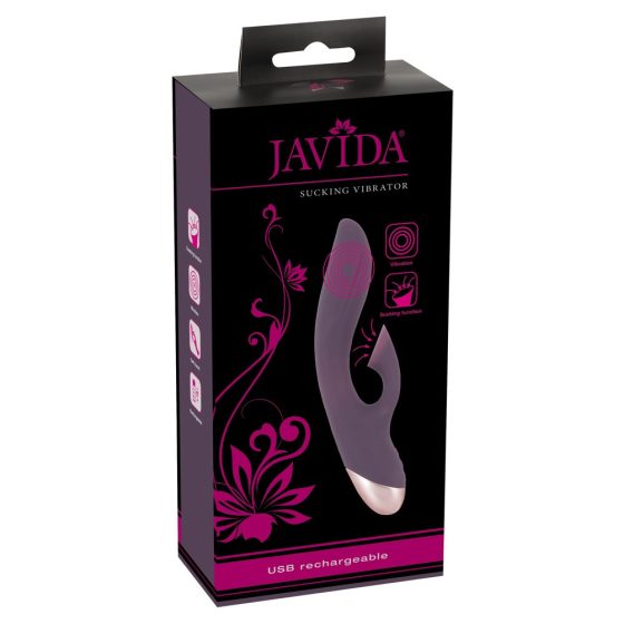 Javida - wasserfester, klitorissaugender Vibrator (lila)
