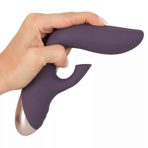 Javida - Wasserdichter Vibrator mit Klitorissauger (lila)