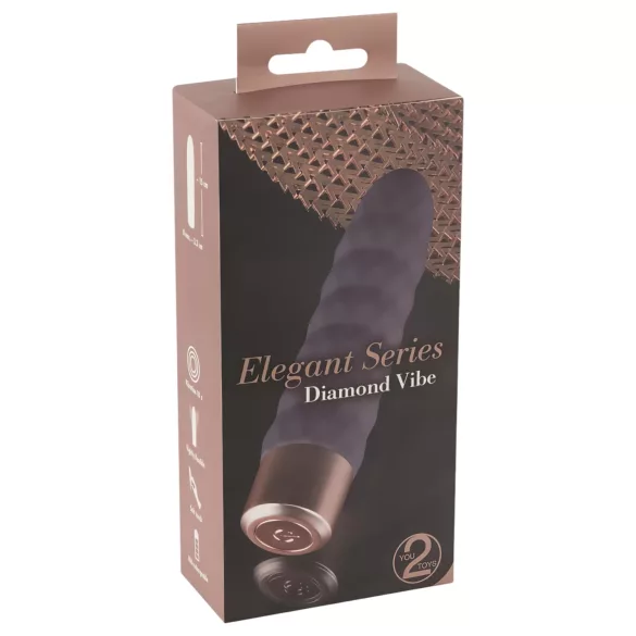 You2Toys Elegant Diamond - Akku-Stabvibrator (Lila)