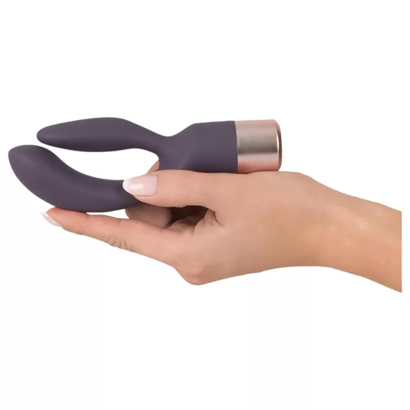 You2Toys Elegant Double - Akku-Vibrator mit Klitorisarm (lila)