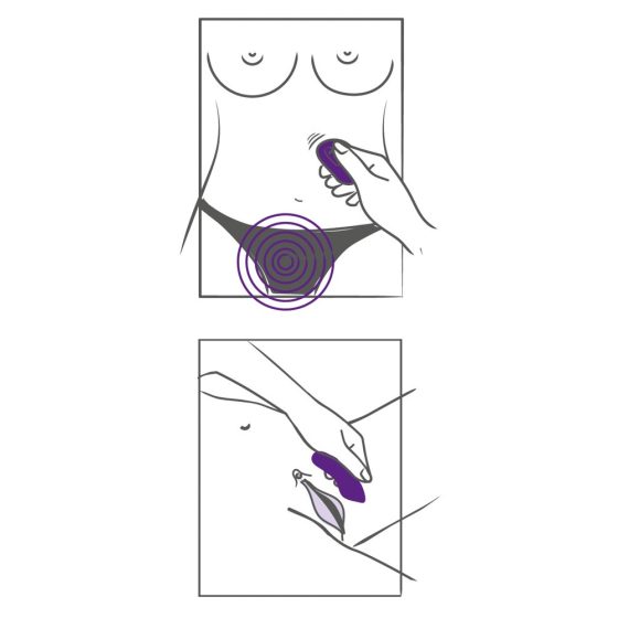 SMILE Panty - wiederaufladbarer, funkgesteuerter Klitorisvibrator (lila)