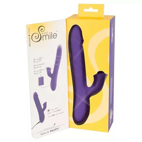 Smile Pearl - Perlender Stoßvibrator (Lila)