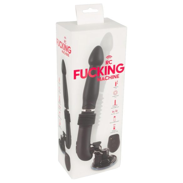 You2Toys - RC F*ckmaschine - Wiederaufladbarer Stoßvibrator (Schwarz)