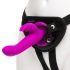 Happyrabbit Strap-On - Hasen-Vibrator zum Anschnallen (Lila)