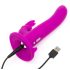 Happyrabbit Strap-On - Hasen-Vibrator zum Anschnallen (Lila)