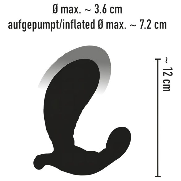 You2Toys - Aufblasbarer Funkvibrator (schwarz)