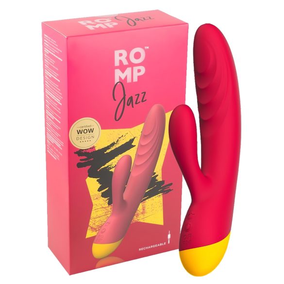 ROMP Jazz - Wasserfester G-Punkt Vibrator mit Klitorisstimulation (pink)