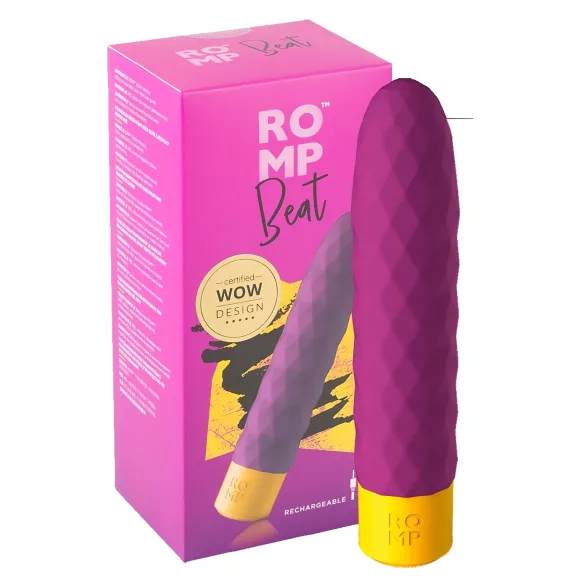 ROMP Beat - Wiederaufladbarer wasserdichter Stabvibrator (Lila)